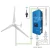 Import Mars Rock 1500W 24V 48V Wind Power Generation Alternative Energy Generators Home Small Windmill Wind Turbine Generator for Sale from China