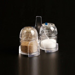Mason Jar Inflight Plastic Custom Salt and Pepper Shakers