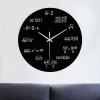 Mathematical formula circular decorative acrylic wall clock Modern decorative digital clock