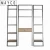 Import Mayco Industrial Decorative 5-Shelf Leaning Ladder Bookcase,Wood and Metal Book Shelf with Ladder from China