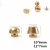 Import Meetee LCH-098 Luggage Accessories High Quality Pure Brass Foot Nails Decorative Bucket Rivets Leather Bag Nail Screw Hardware from China