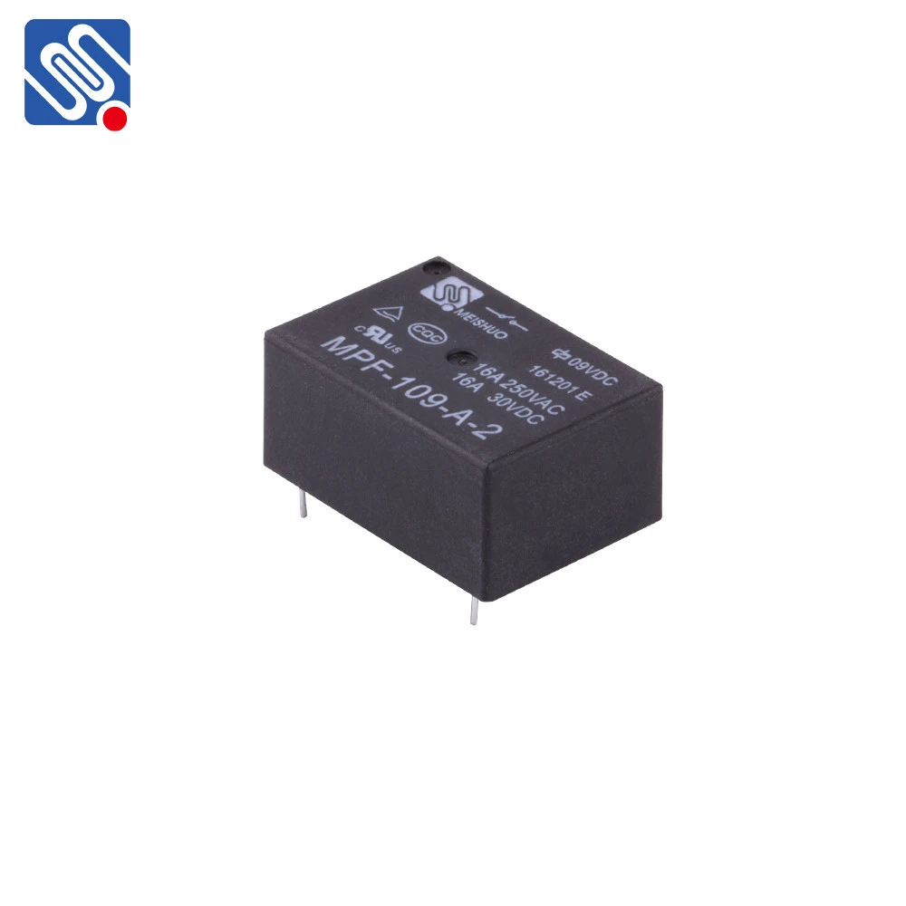 Meishuo MPF electromagnetic mini 12v dc relay 10a power 16a 250vac PCB  24v 4pin micro relay