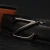 Import Men&#39;s black denim belt leather fashion auto ratchet leather tight leather coat business uniform tie belt from China