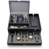 Men&#39;s Large Smartphone Charging Station Storage Watch Valet Tray in stock, Men&#39;s Cabinet Storage Box