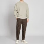 Mens 2020 new raglan sleeve sweater solid color round neck long sleeve pullover sweater