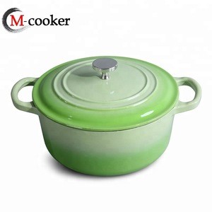 Metal cast iron enamel sauce pot soup stock pots new type cast iron cookware