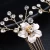 Import Metal Flower Classic Joyeria Crystal Petals Bridal Wedding or Prom Hair Comb Accessory Wedding Gift from China