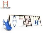 Metal Outdoor Solitary Kids Swing Set of Garden Park Furniture  Baby Seat