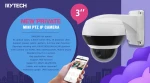  mini 5.0MP IR IP PTZ POE  dome cctv camera