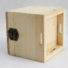 Mini small natural wooden storage box custom made jewely gift packaging box