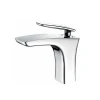 Modern Brass Chrome Bathroom Wash Basin Mixer Faucet for countertop basin