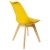 Import Modern Cheap Emas Leisure Chairs Dining Chair With Upholstered Seat and Wooden Legs from China