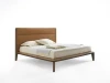 Modern Design Hotel Project OEM Service Solid Wood Queen Size Bed Leather Hotel Bed