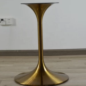 Modern Design  marble table top leg  coffee shop metal table legs stainless steel 304# gold color Tulip table base