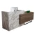 Modern Design Office Reception Desk Wood Reception Counter &amp; White Stone Welcome Table Of  Hotel Recetion Front Desk For Sale