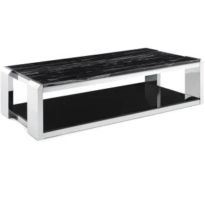 Modern Elegant tempered glass top modern coffee table for living room