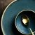 Import Modern Gold Rim Matte Green Porcelain Tableware Brazil Ceramic Dinnerware Sets from China