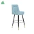 Import Modern Leather Bar Stool Seat High Chair with Metal Base Legs from China