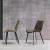 Import Modern Nordic Bent Backrest Hotel Leisure Restaurant Metal Dining Chair Wood from China
