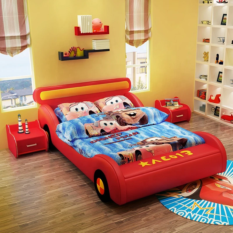 Buy Modern Style Kid Bedroom Furniture Boys Bed Childrens Race Car Bed Kids  Cartoon Toddler Bed from Shenzhen Hecheng Houseware Co., Ltd., China |  