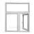 Import Modern style UPVC frame windows and doors  Casement glass plastic window from China