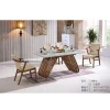 Modern wooden dining table and chair set dining room/luxury hotel room furniture