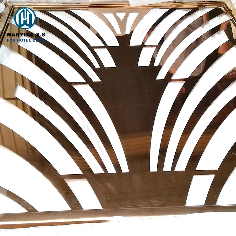 Most popular modern customizable chinese stainless steel screen and room divider