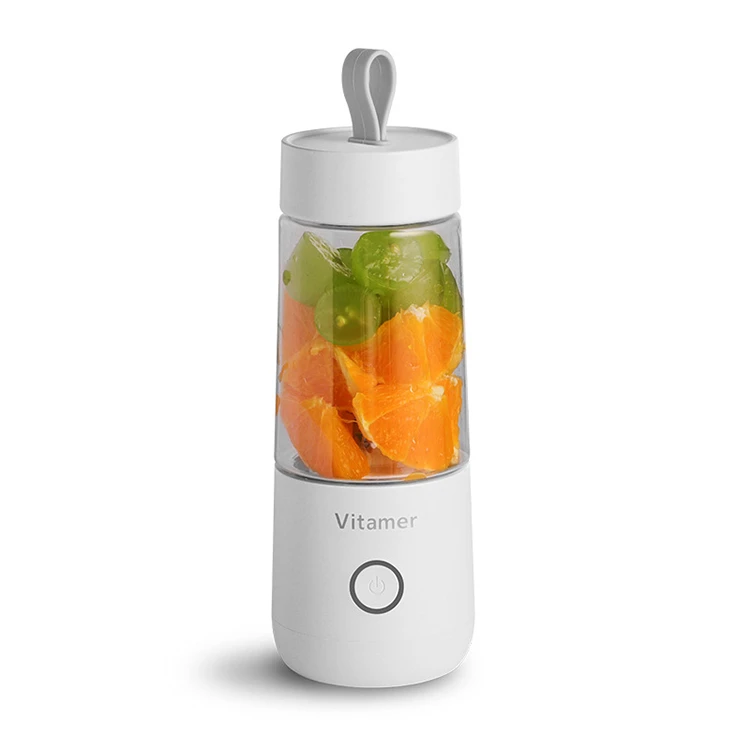 Most popular personal 4 6 blades usb rechargeable mini orange fruit juicer portable blender cup for shaker