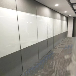 Movable Soundproof Office Partition Wall Operable Glass Partition Fabric Glass Partition Designer With Glass