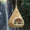 Mugao new style day bed outdoor rattan daybed garden hanging swing chair