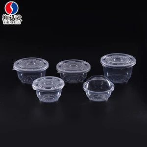 Multi color disposable blister pp hd packaging bowl 120mm/142mm diameter eco takeout print plastik packaging bowl