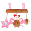 Multifunctional New Baby Plush Rattle Crib Stroller Toy Safety Play Baby Mirror Toy