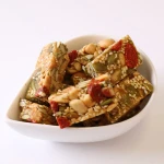 Natural sweet Almonds Cahews nut crunch bar cluster nutrition bar snacks kosher