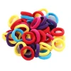 New  50pcs/bag candy-colored bamboo towel ring hair rope  high-elastic children&#39;s Hairband rubber band