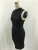 Import New arrival 2020 Sleeveless Sexy Black and White  Women Bodycon Dress Club Party Ladies Knee Length Pencil Dresses from China