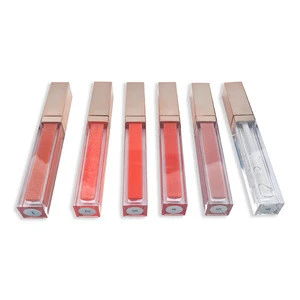 New Arrive Shimmer Lip Gloss Wholesale Lip Gloss Rose Gold Cap Clear Lip Gloss Private Label