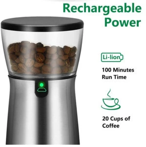 New customized Portable Usb Rechargeable Portable Electric Motor Coffee Grinder Mill