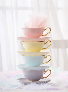 New Design Cup And Saucer Porcelain Tea Cups Rose Tea Cup And Saucer