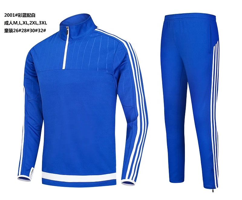 New Design Custom soccer tracksuit cheap wholesale football Training Suits Kits Uniforms