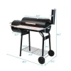 New Design Double Barrel oil drum Smokeless grill charcoal barbecue pellet American bbq grill for outdoor