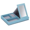 New Design Travel Mirror Cosmetic Boxes For Jewelry Display Packing Trays For Girls