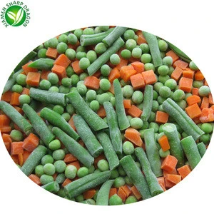 New fresh frozen mixed vegetable with carrot corn green peas 3 types