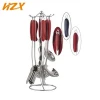 New kitchen products heat resistant 6 pcs bakelite handle steel utensils, kitchen cooking tools