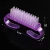 Import New Mini Pink Blue Purple Finger Nail Cleaning Tools Plastic Nail Art Dust Cleaning Brush from China
