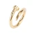 Import new nail titanium steel ring female finger ring popular stainless steel gold plated ring from China