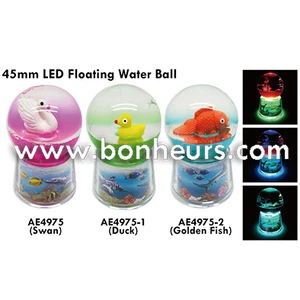 New Novelty Toy Glass Craft 45Mm Led Duck Floating Water Ball