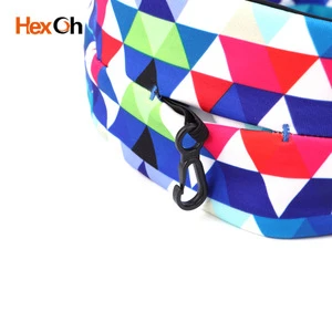 New product 2019 Wholesale Adjustable elastic fitness colorful fanny pack belt running sports waist bag