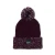 Import New reflective fun woven private label sewing cuff pompom winter hat from China