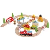 New shape hot sale wooden toys train track wooden train car set toys wooden toys train set