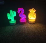 new style led tunnel night light Mirror Light Led Home Decor  Tunnel 3D desk tunnel light beautiful double side portable